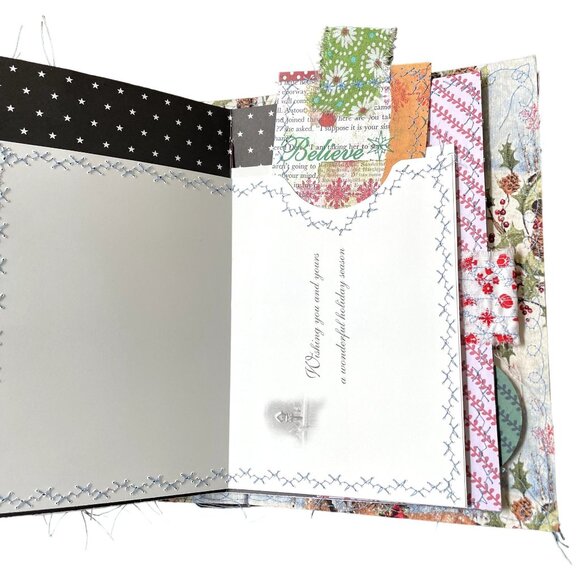 Christmas Junk Journal Album Blank Diary December Daily Writing Bonus Ephemera u - Picture 15 of 15